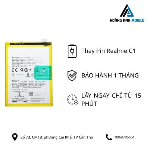 Thay pin Realme C1