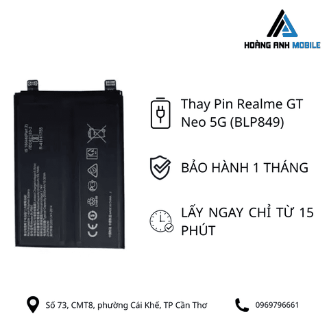 Thay pin Realme GT Neo 5G (BLP849)