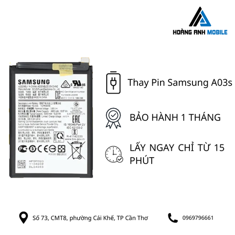 Thay Pin Samsung A03s
