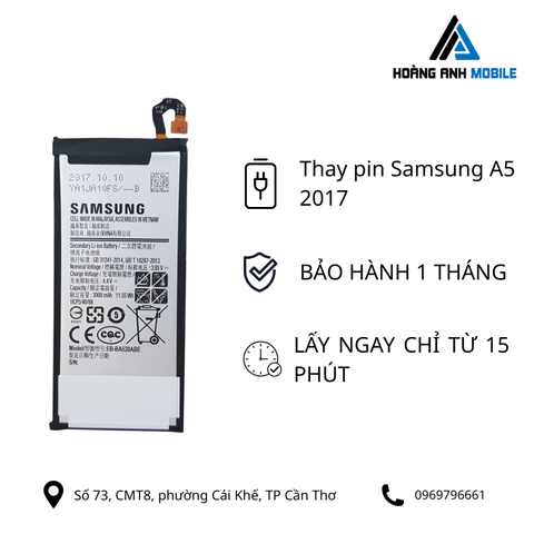 Thay pin Samsung A5 2017