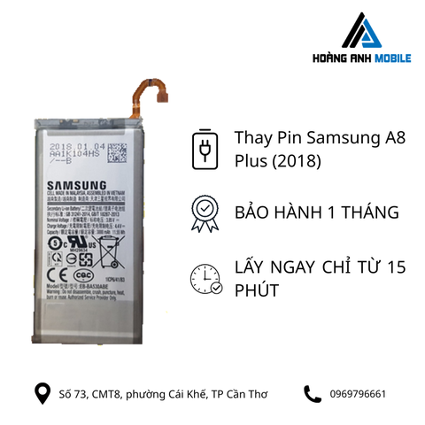 Thay Pin Samsung A8 Plus (2018)