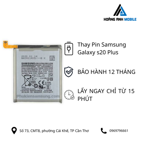 Thay Pin Samsung Galaxy s20 Plus