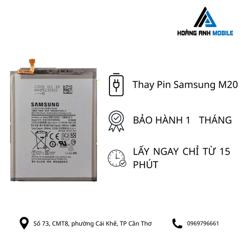 Thay pin Samsung M20