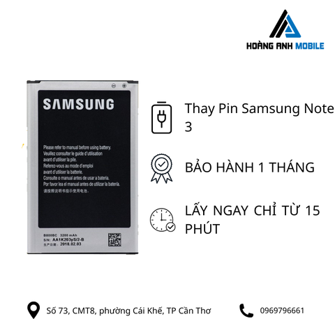 Thay Pin Samsung Note 3