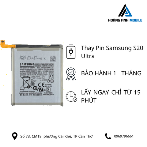 Thay Pin Samsung S20 Ultra