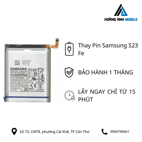 Thay Pin Samsung S23 Fe