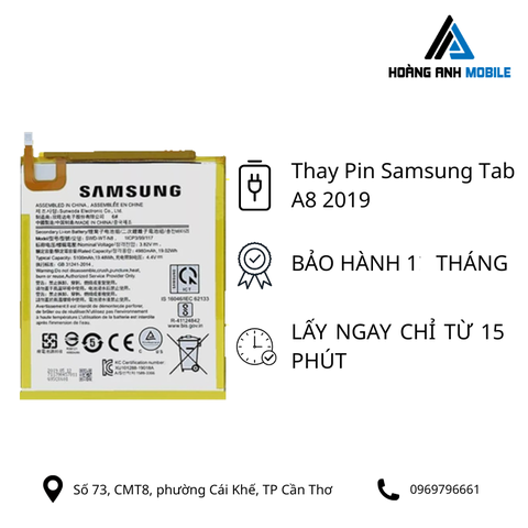 Thay pin Samsung Tab A8 2019