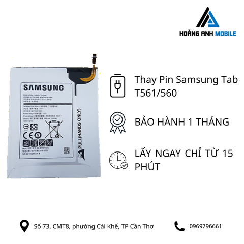 Thay pin Samsung Tab T561/T560