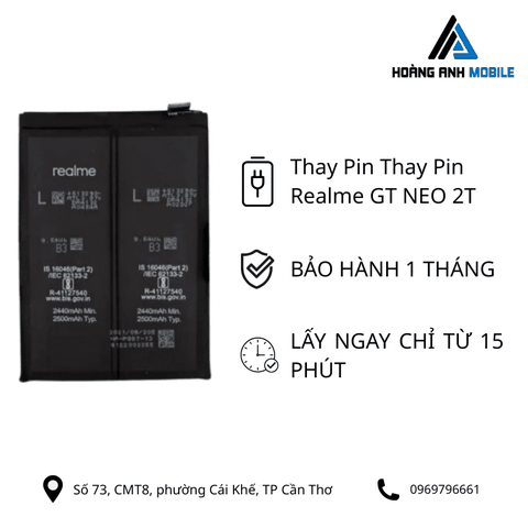 Thay pin Realme GT Neo 2