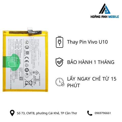 Thay pin Vivo U10
