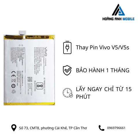 Thay pin Vivo V5/V5s