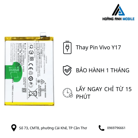 Thay pin Vivo Y17