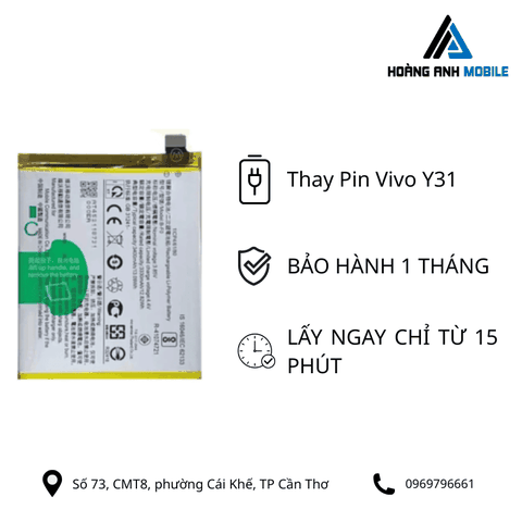 Thay pin Vivo Y31