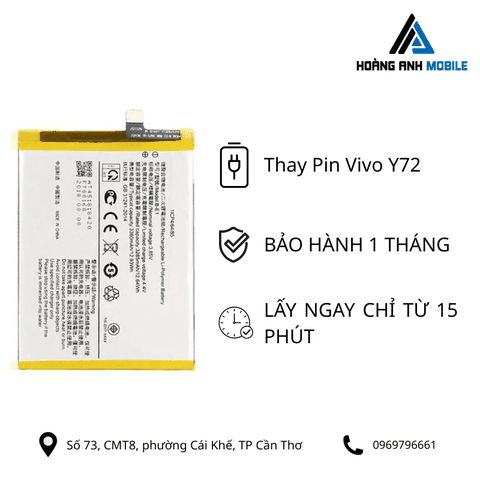 Thay pin Vivo Y72