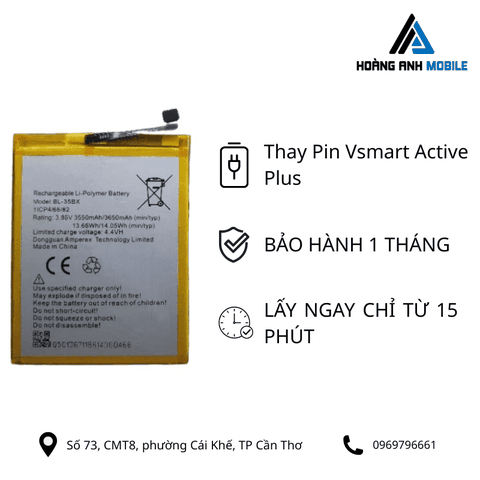 Thay Pin Vsmart Active Plus