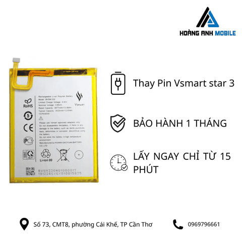Thay Pin Vsmart star 3