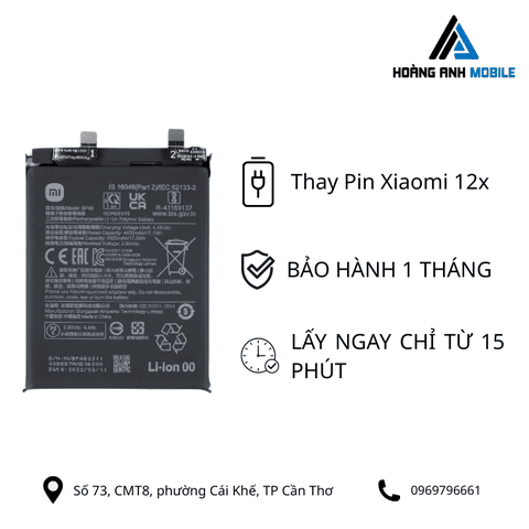 Thay Pin Xiaomi 12x