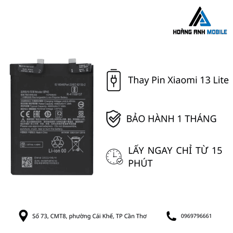 Thay Pin Xiaomi 13 Lite