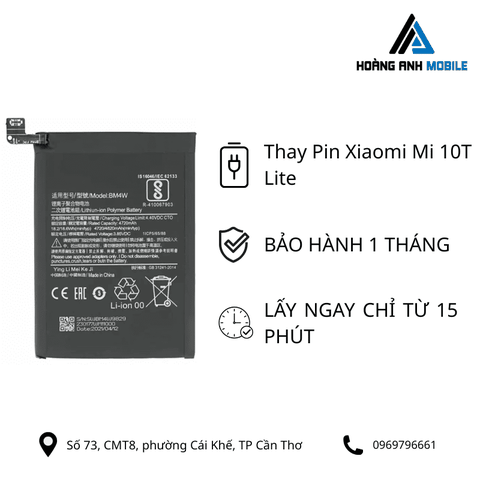 Thay Pin Xiaomi Mi 10T Lite