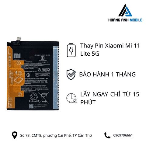 Thay Pin Xiaomi Mi 11 Lite 5G