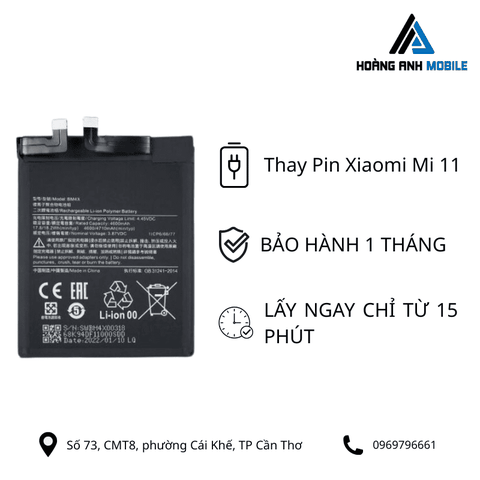 Thay Pin Xiaomi Mi 11