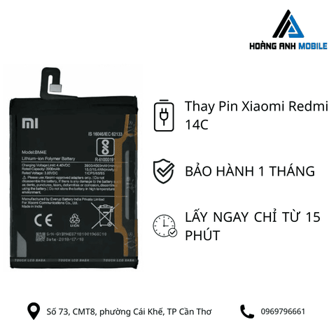 Thay Pin Xiaomi Redmi 14C