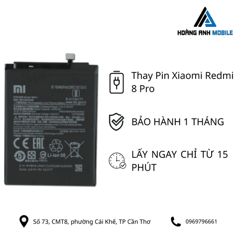 Thay Pin Xiaomi Redmi 8 Pro