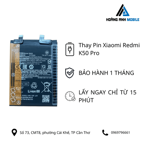 Thay Pin Xiaomi Redmi K50 Pro