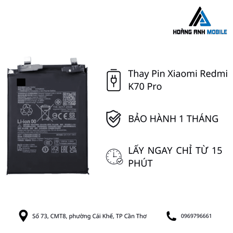 Thay Pin Xiaomi Redmi K70 Pro