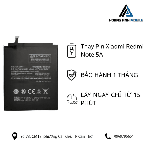Thay Pin Xiaomi Redmi Note 5A