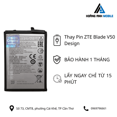 Thay Pin ZTE Blade V50 Design