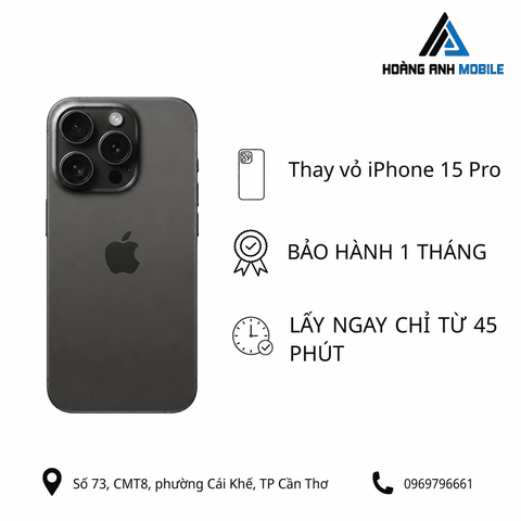 Thay vỏ iPhone 15 Pro