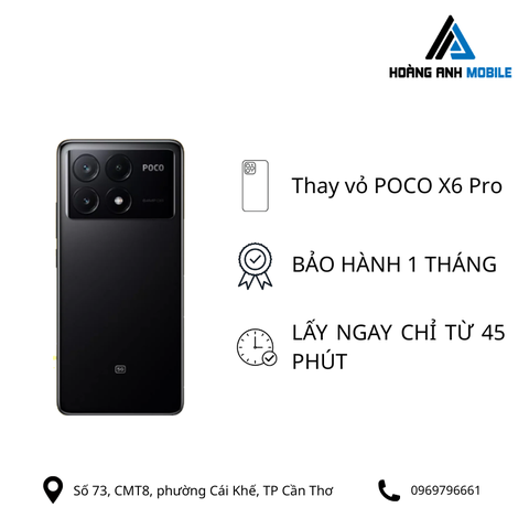 Thay vỏ Poco X6 Pro