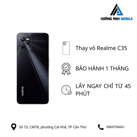 Thay vỏ realme C35