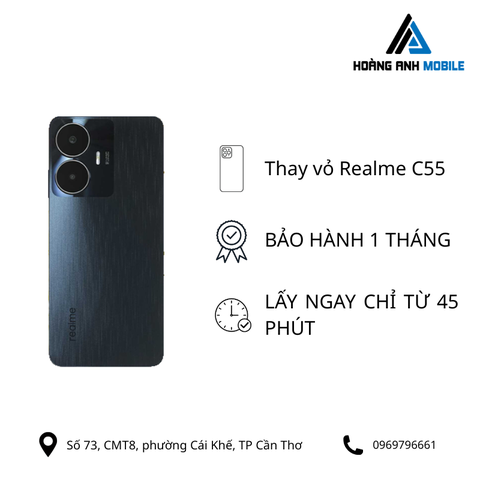 Thay vỏ Realme C55