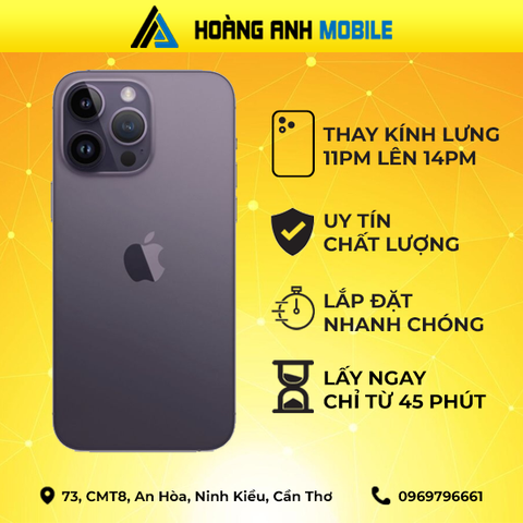 Thay kính lưng iPhone 11Prm lên 12Prm/13Prm/14Prm ( CAM NHỎ)