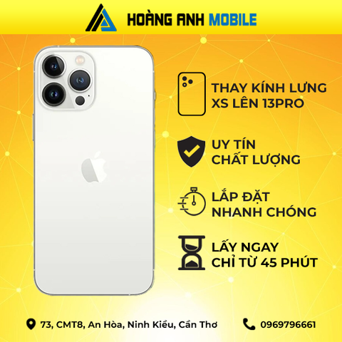 Thay kính lưng Xs lên 13Pro/14Pro