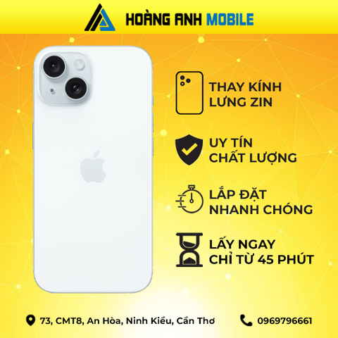 Thay kính lưng iPhone 15