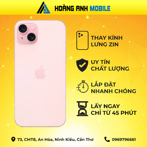 Thay kính lưng iPhone 15 Plus