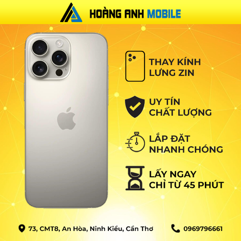 Thay kính lưng iPhone 16 Pro Max