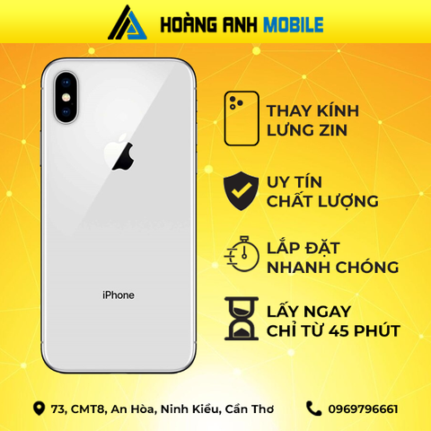 Thay kính lưng iPhone X