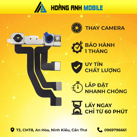 Thay camera trước/Camera sau/Cáp FaceID/Loa ngoài/Thay sạc/Thay dây nguồn iphone Xs