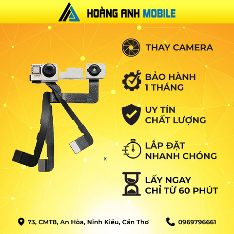 Thay Camera trước/Thay cáp FaceID/Thay camera sau/Cáp loa trong/Loa ngoài/Sạc/Dây nguồn iPhone 11 Pro