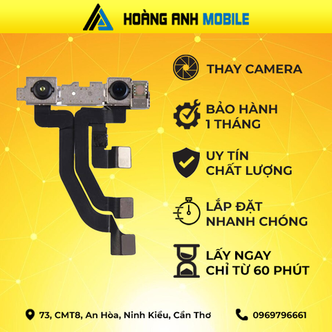 Thay camera trước/Camera sau/Cáp FaceID/Cáp loa trong/Loa ngoài/Sạc/Dây nguồn/Cụm mic iPhone X