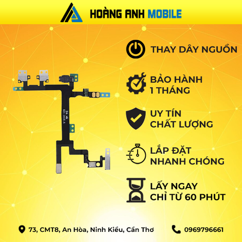 Thay Home/Camera trước/Camera sau/Cap loa trong/Loa ngoài/Sạc/Dây nguồn iPhone 6 Plus