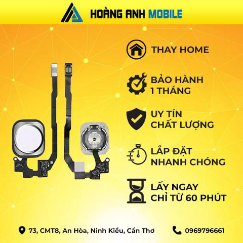 Thay Home/Camera sau/Cáp loa trong/Loa ngoài/Dây nguồn iPhone 5s