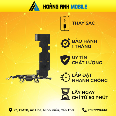 Thay home/Camera trước/Camera sau/Cáp loa trong/Loa ngoài/Sạc/Dây nguồn iPhone 8 plus