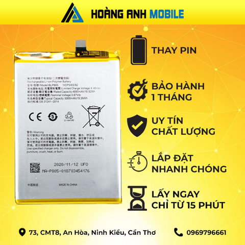 Thay pin Oppo A16