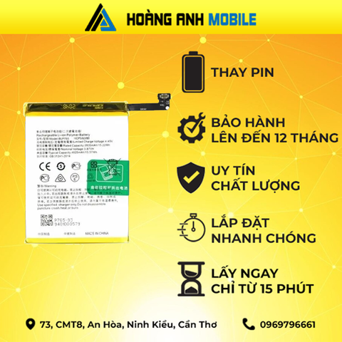 Thay pin Oppo A91