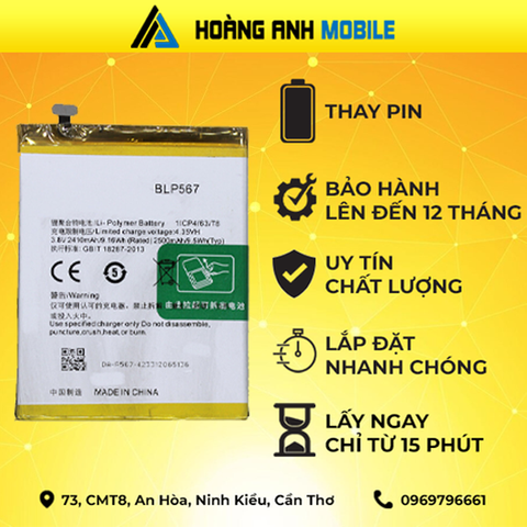 Thay pin Oppo R1s/R1k